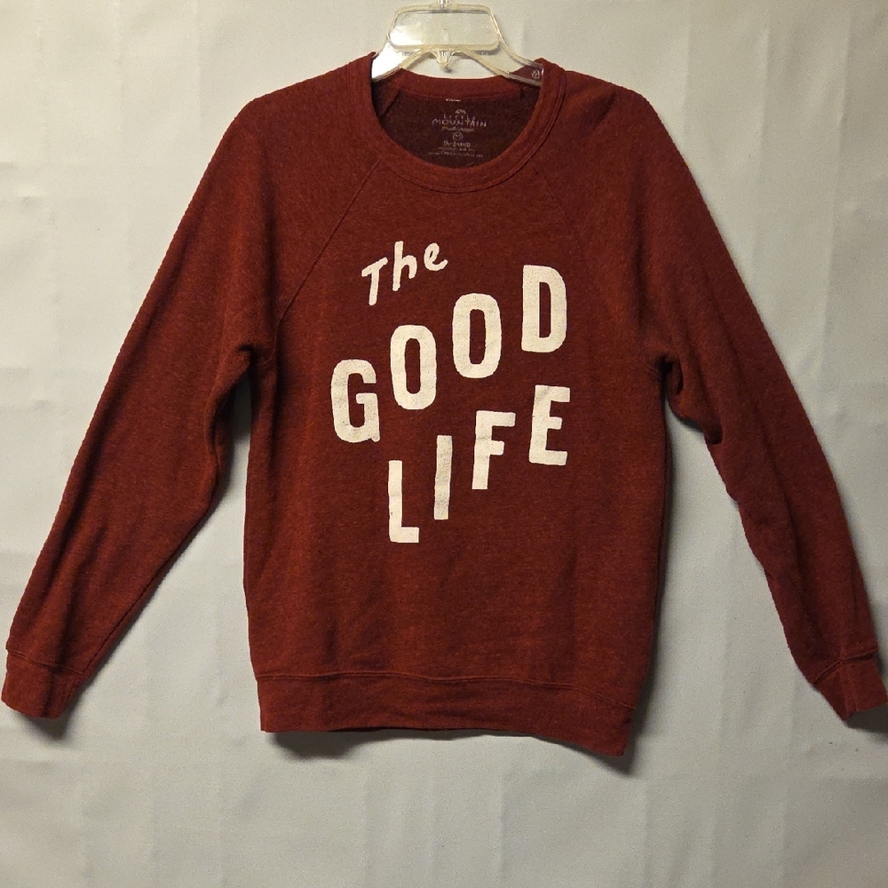 Pendleton Men's Crewneck Sweatshirt in Maroon with White Front Print